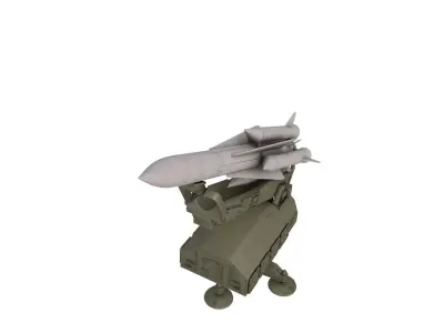 S-200 missile system 3D model