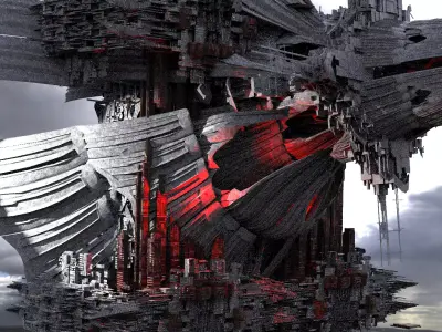 Galactic Senate Ship Low-poly 3D model