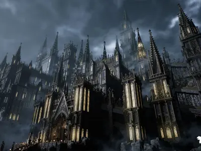 Medieval Second Megabundle 6 Environments Low-poly 3D model