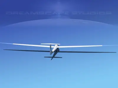 Glaser Dirks DG200 15Mtr Sailplane V05 3D model