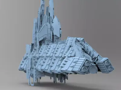 Desert Sail Barge 1 Vessal 3D model