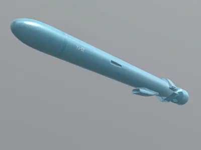YJ-62 Chinese Anti-Ship Cruise Missile 3D model