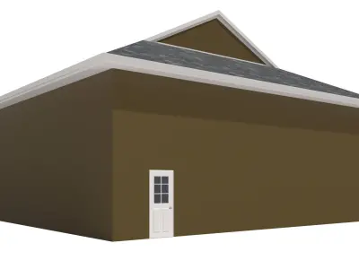 Garage-004 Low Poly 3D model