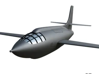 BELL X-1 A - 3D print scale model -STL 3D print model