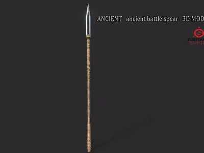 Ancient Battle Spear  3D MODEL Low-poly 3D model