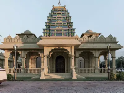 Indian temple 3D model with lumion effects 3D model