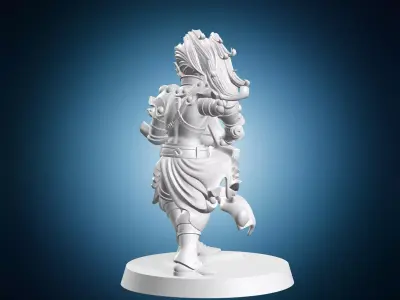 Githyanki Campione Statue 3D print model