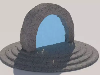 Dimensional Rock Portal 3D model