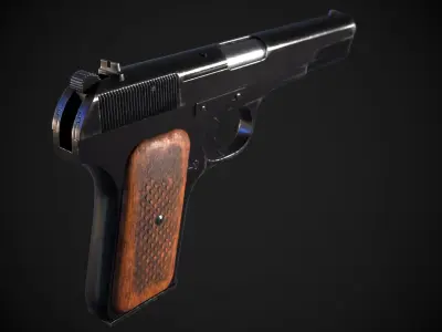 TT Pistol  Low-poly 3D model