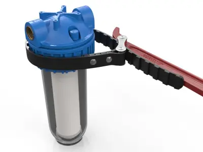 Water Filter Housing Strap Wrench 3D model