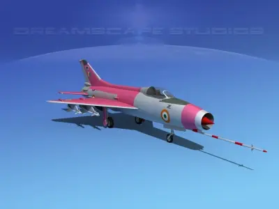 MIG-21 Fishbed V15 3D model