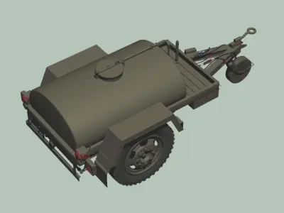 Japan Self-Defense Force 1tons Water Tank 3D model