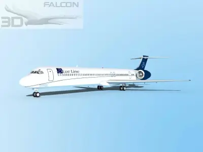 Falcon3D MD 80 Blue Line 3D model