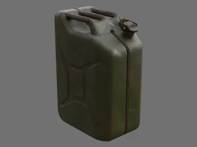 Fuel Can 3C Low-poly 3D model