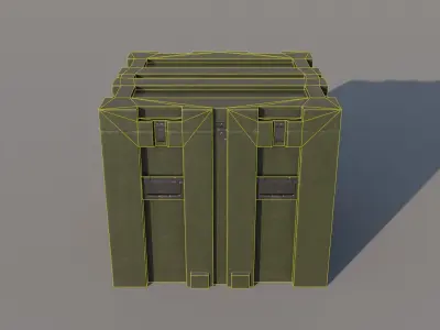 Weapon Box game-ready Free low-poly 3D model