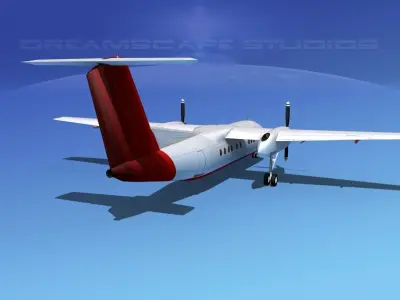 Dehaviland DHC-8 100 Corporate 3 3D model