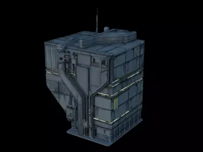 Cyberpunk Building 3 Low-poly 3D model purchase