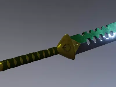 Meliodas sword Lostvayne from Seven Deadly Sins Free low-poly 3D model