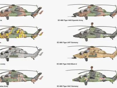 Helicopters Tiger EC-665 Collection 