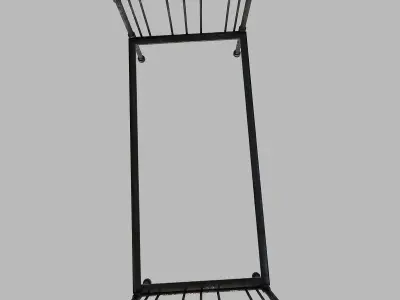 Metal bed 3D model