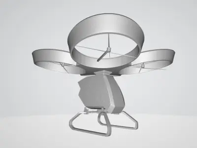 El Cezeri Futuristic Vtol Car Low-poly 3D model