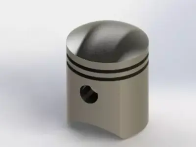 piston stainless steel ball 3D model