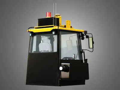 Driving Cabin - Landfill Compactor 3D model