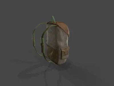 Backpack 5 Low-poly 3D model