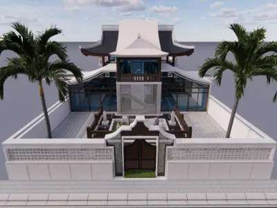 creative traditional structure Free 3D model