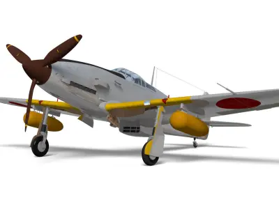 Kawasaki Ki61 hien TypeII kai early  tony 3D model