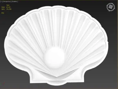 Two Shells Suitable for embossing Hot Foil Technique 3D model