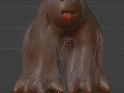 free dog model Free 3D model