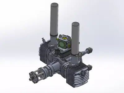 RCGF SE 70 Gerbera Engine 3D model