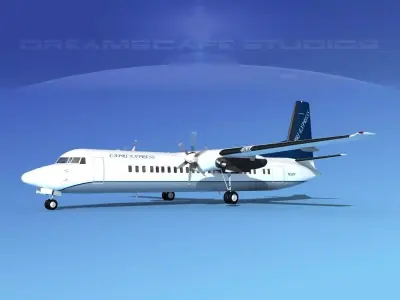 Fokker F-60 Capri Air 3D model