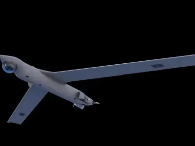 ScanEagle UAV Drone C4D Rigged 3D model