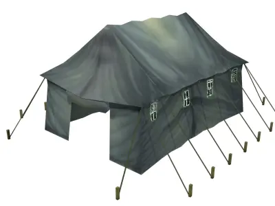 Tent Low poly Model Free low-poly 3D model