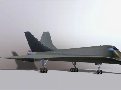 Concorde Prototype Aircraft Future File STL for 3D Printing 3D print model