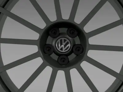 VW Polo R WRC Street rim 3D model