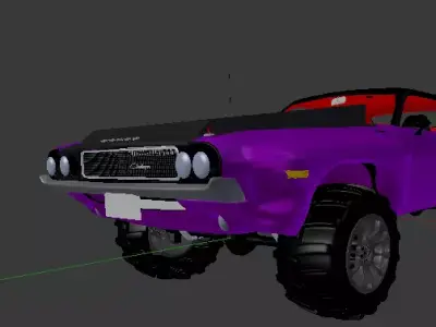 1970 4X4 Widebody Offroad Dodge Challenger Free 3D model