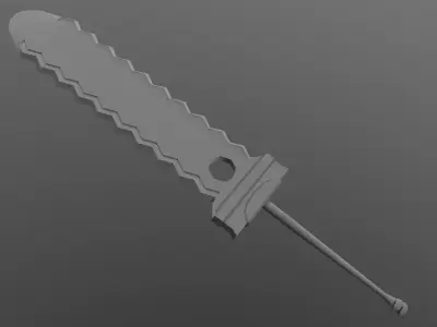 Greatsword fantasy Free low-poly 3D model