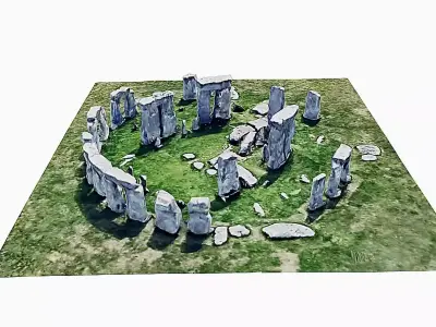 Stonehenge Low-poly 3D model