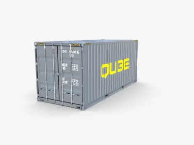 20ft Shipping Container Qube v1 3D model
