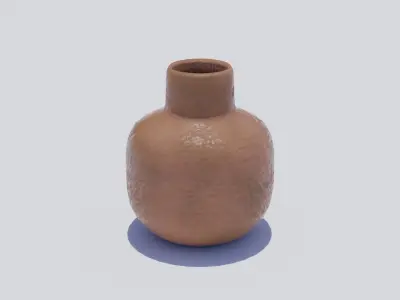 Clay Pots - Low Poly PBR Low-poly 3D model