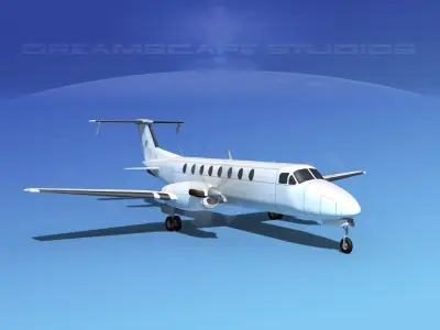 Beechcraft B1900C Unmarked 3D model