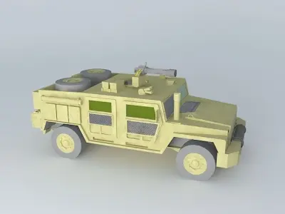 Tumen light armored transport vechicle Free 3D model