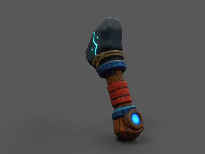 Arcstone Energy Hammer Low-poly 3D model