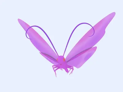Butterfly Rigged 3D model
