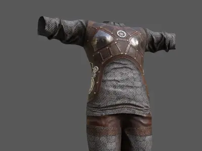  Steampunk skin 11 Low-poly 3D model