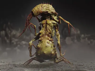 Skarnid Low-poly 3D model