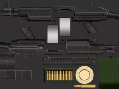 Heavy Machine Gun 3D model